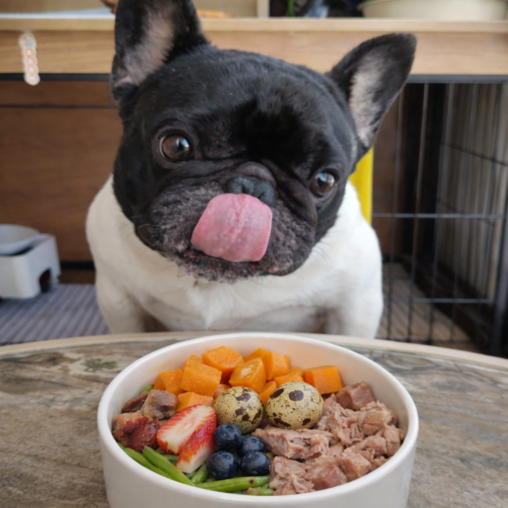 French Bulldog with PupChef
